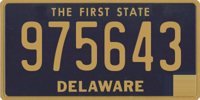 DE license plate 975643