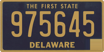 DE license plate 975645