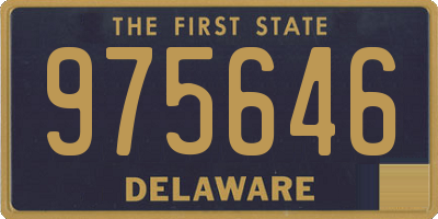 DE license plate 975646