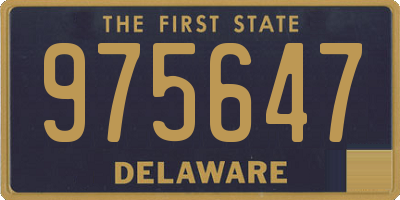 DE license plate 975647