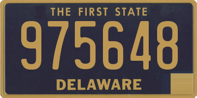 DE license plate 975648