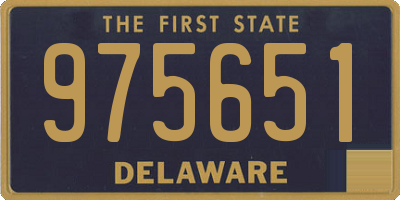 DE license plate 975651