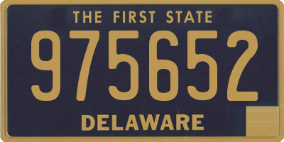 DE license plate 975652