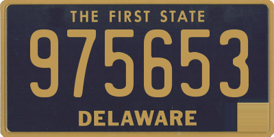 DE license plate 975653