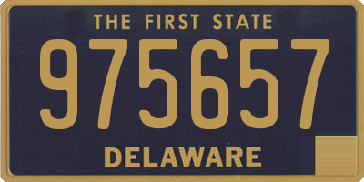 DE license plate 975657