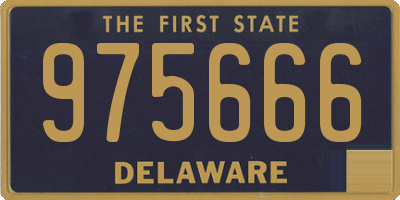 DE license plate 975666