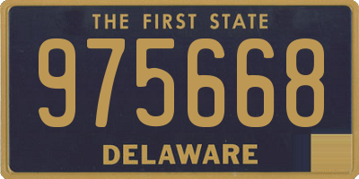 DE license plate 975668