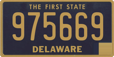 DE license plate 975669