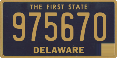 DE license plate 975670