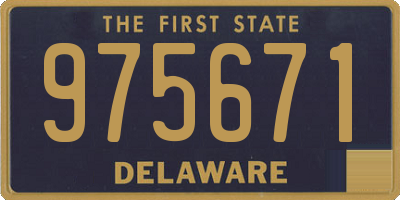 DE license plate 975671