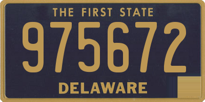 DE license plate 975672