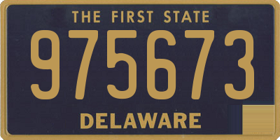 DE license plate 975673