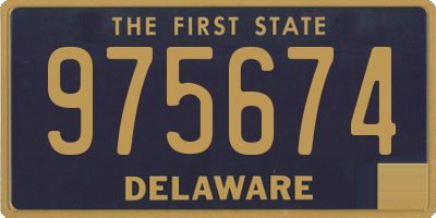 DE license plate 975674