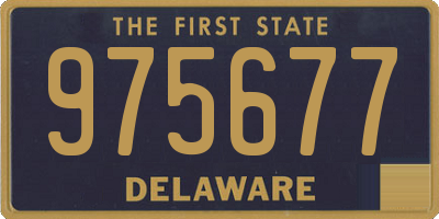 DE license plate 975677