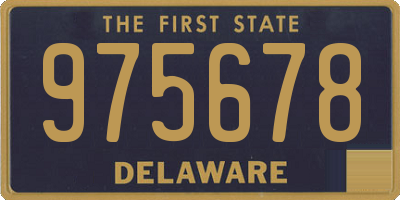 DE license plate 975678