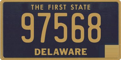 DE license plate 97568