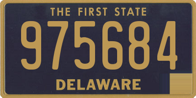 DE license plate 975684