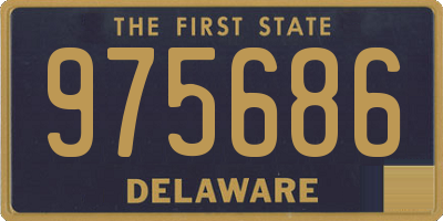 DE license plate 975686