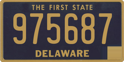 DE license plate 975687