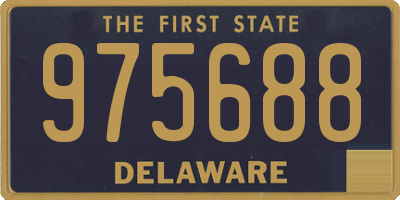 DE license plate 975688