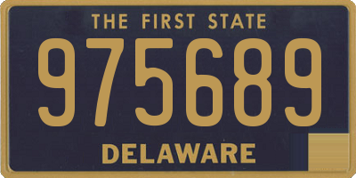 DE license plate 975689