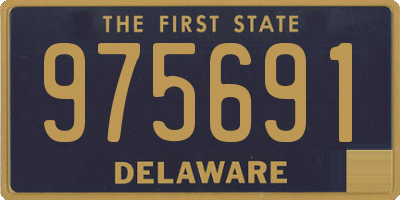 DE license plate 975691