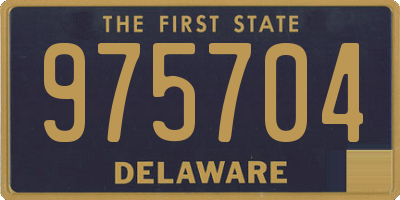 DE license plate 975704