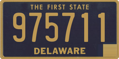 DE license plate 975711