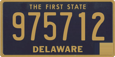 DE license plate 975712