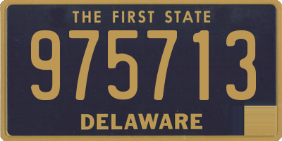 DE license plate 975713