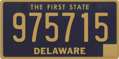 DE license plate 975715