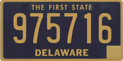 DE license plate 975716