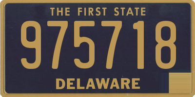 DE license plate 975718