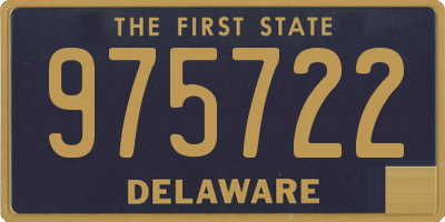 DE license plate 975722