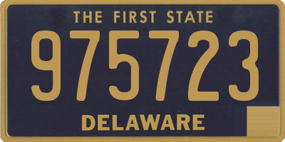 DE license plate 975723