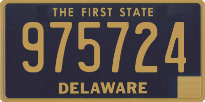 DE license plate 975724