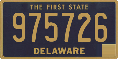 DE license plate 975726