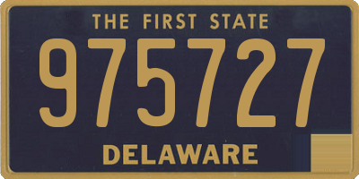 DE license plate 975727