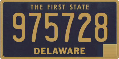 DE license plate 975728