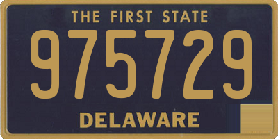 DE license plate 975729