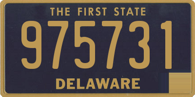 DE license plate 975731