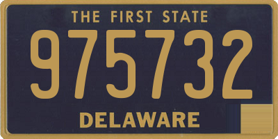 DE license plate 975732