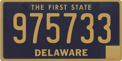 DE license plate 975733