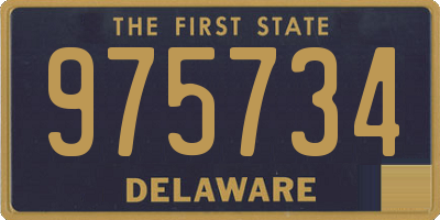 DE license plate 975734