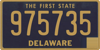 DE license plate 975735