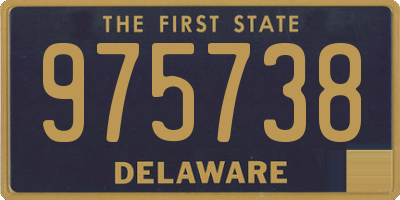 DE license plate 975738