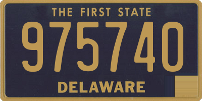 DE license plate 975740