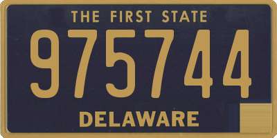 DE license plate 975744