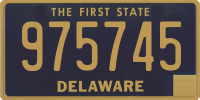 DE license plate 975745