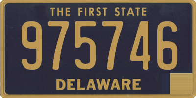 DE license plate 975746